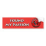 Found My Passion Bumper Sticker - Boxing