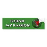 Found My Passion Bumper Sticker - Boxing bumper stickers