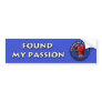Found My Passion Bumper Sticker - Boxing