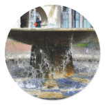 Fountain At The Trolley Station In Downtown San Di Stickers