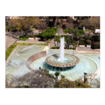 Fountain Dowtown Los Angeles Post Card