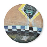 Fountain Near The Museum Of Man In Balboa Park Magnets