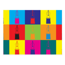 Fountain Pens Pop Art Post Cards