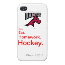 Fountain Valley School Danes Hockey Phone Case Case For iPhone 4