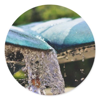 Fountains At The Birch Aquarium In La Jolla Stickers by lifesphere