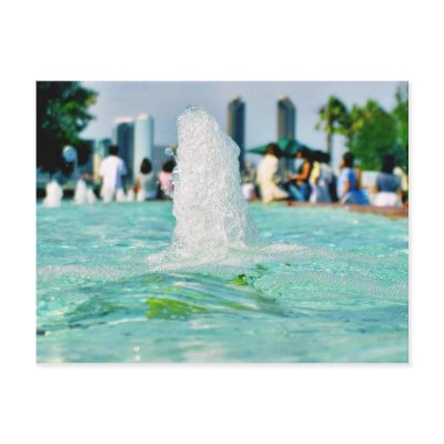 Fountains Pools Postcard by lifesphere