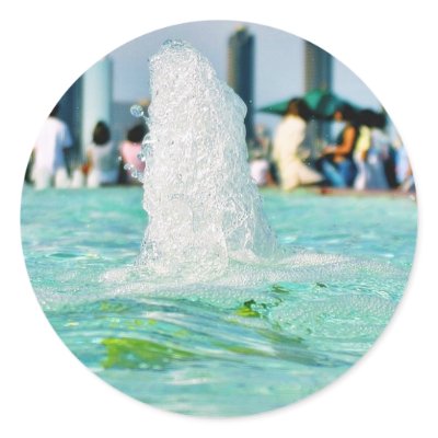 Fountains Pools Stickers by lifesphere