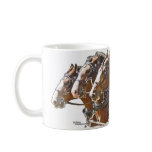 Four Abreast Clydesdale Draught   Horse Mugs