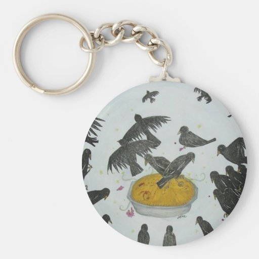 Four and twenty blackbirds key chain
