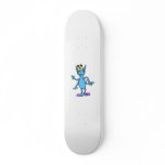 Four armed alien in slippers skate board deck