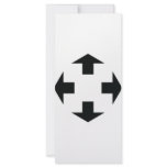 four black arrows icon rack cards