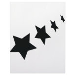four black stars icon letterhead template