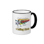 four calling birds 4th fourth day of christmas coffee mugs