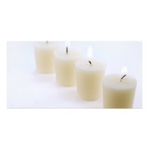 four candles photo greeting card