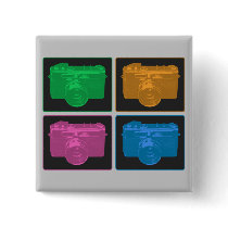 Four Colourful Retro Cameras