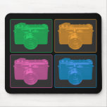 Four Colourful Retro Cameras