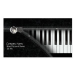 Four Colours Piano Keyboard Business Card