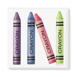 Four Crayons Refrigerator Magnet