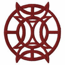 Four Cresent Moons Magickal Symbol Sign Polo
