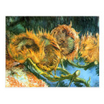 Four Cut Sunflowers, Vincent Van Gogh Post Cards
