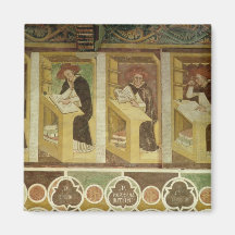 Four Dominican Monks at their Desks, from the cycl Fridge Magnets