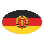 FOUR East Germany Flag Sticker