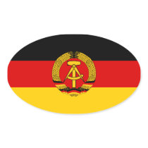 FOUR East Germany Flag Sticker