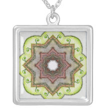 Four Elements Earth Mandala Pendant