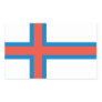 FOUR Faroe Islands National Flag Rectangular Stickers