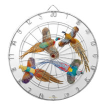 Four Flying Pheasants Dart Board
