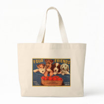 Four Friends Vintage Tomato Crate Label Tote Bag