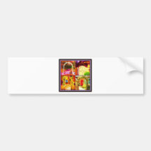 Four Gates and Flowers Bumper Stickers