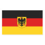 FOUR Germany Tricolor with Coat of Arms Rectangle Sticker