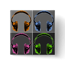 Four Graphic Headphones