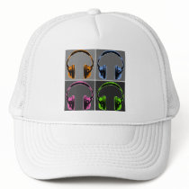 Four Graphic Headphones