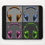 Four Graphic Headphones