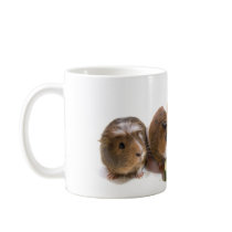 four guinea pigs who eat, mug à café