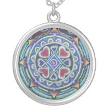 Four Heart Mandala Pendant