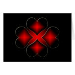 Four Hearts Card