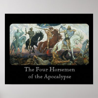 Four Horsemen of the Apocalypse Posters by cowboyannie