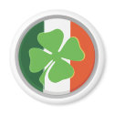 Four-Leaf Clover and Irish Flag Colours magnets