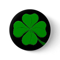 Four Leaf Clover Button