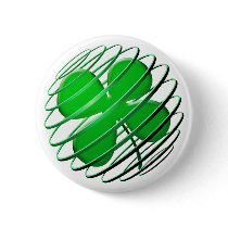 Four Leaf Clover Button