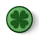 Four Leaf Clover Button