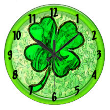 FOUR LEAF CLOVER Clock