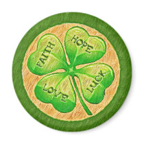 Four Leaf Clover - Faith Hope Love Luck Magnet