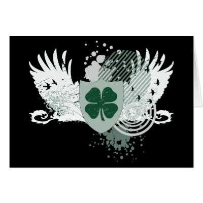 four leaf clover. hi-fi. card by asyrum