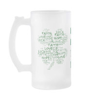 Four Leaf Clover Meaning: Hope, Faith, Love, Luck Coffee Mug