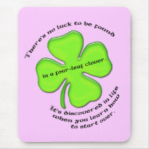 Four-Leaf Clover Mousepad