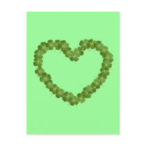 Four Leaf Clover Shamrock Heart